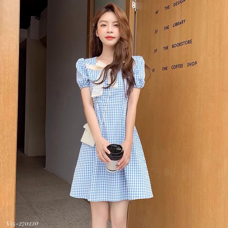 Váy caro cho con bú KÈM ẢNH THẬT