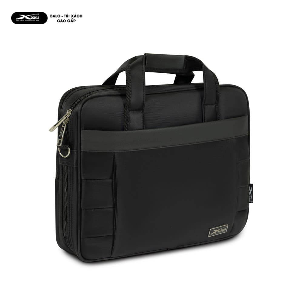 Cặp Doanh Nhân Xbags Expand Pro XB4002 Màu Đen Cao Cấp, Chống Nước, Nhiều Ngăn, Đựng Được Laptop 17 Inch, Có Khóa Nới Rộng, Sang Trọng!