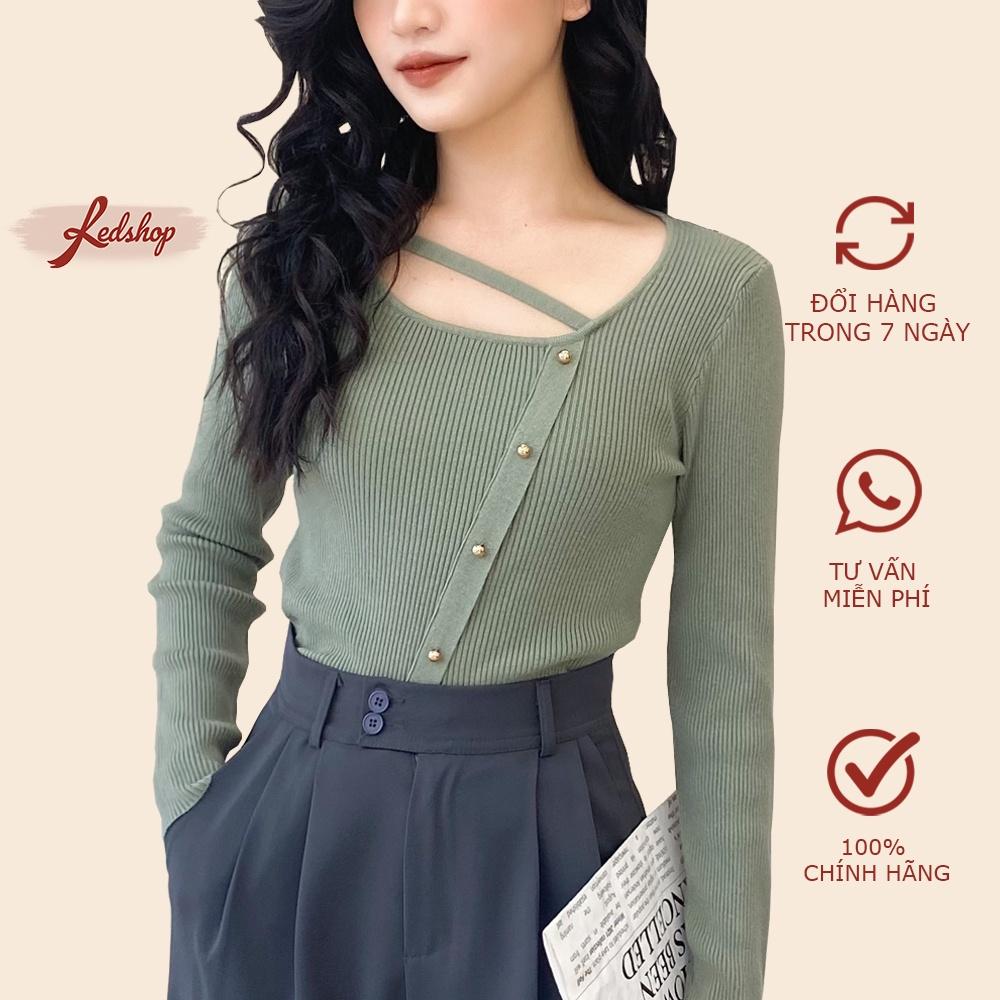 Áo len kiểu dây chéo xẻ phong cách Hàn Quốc Red Shop 29962