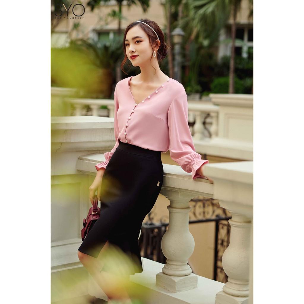 Chân váy đuôi cá cách tân xẻ gấu SYO V2819016