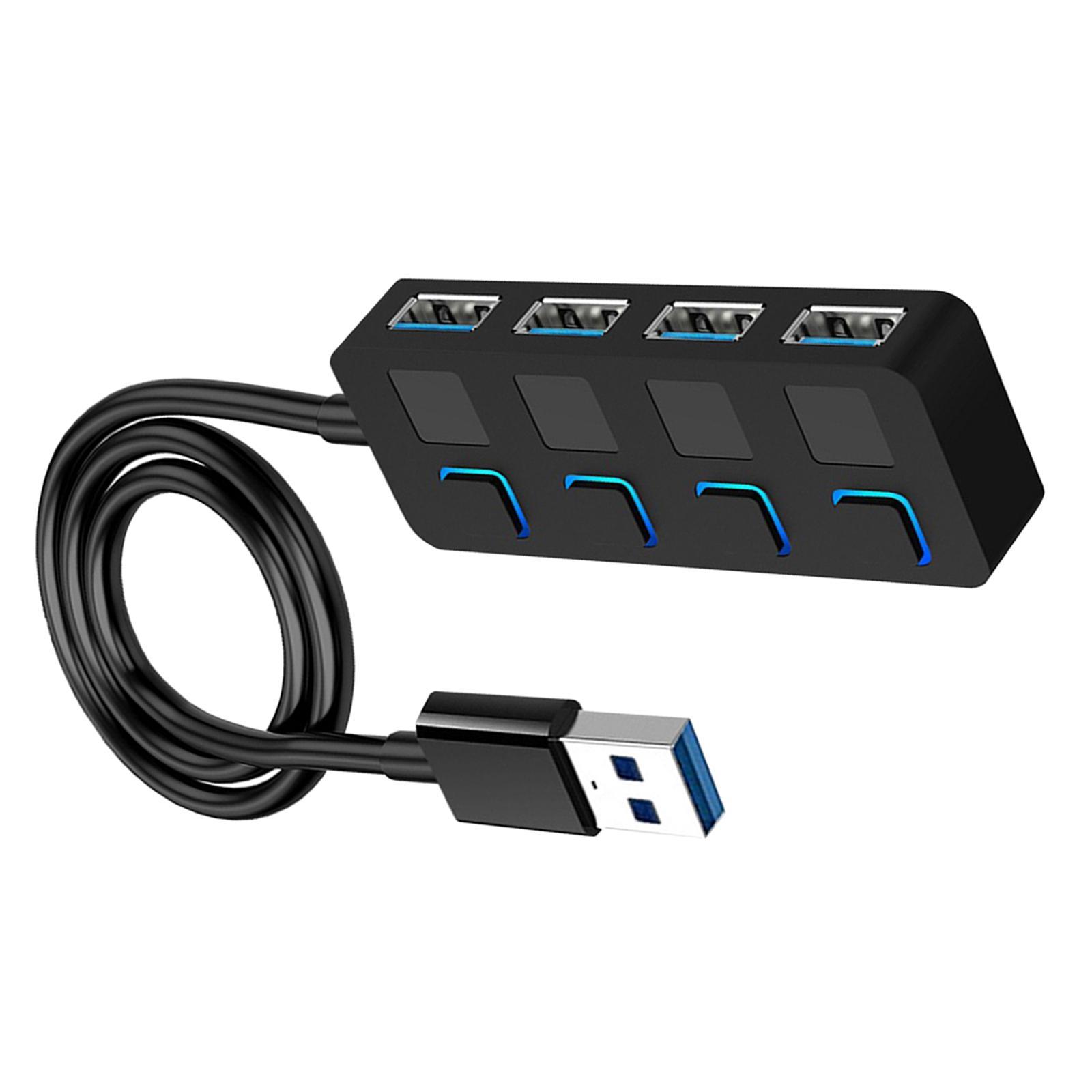 Ports USB 3.0 Hub with Extended Cable for for Surface Pro PC