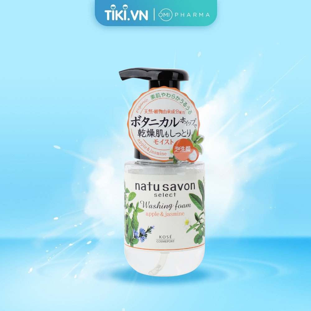 Sữa Rửa Mặt Tạo Bọt Softymo Kosé Natu Savon Hương Hoa Nhài Và Táo