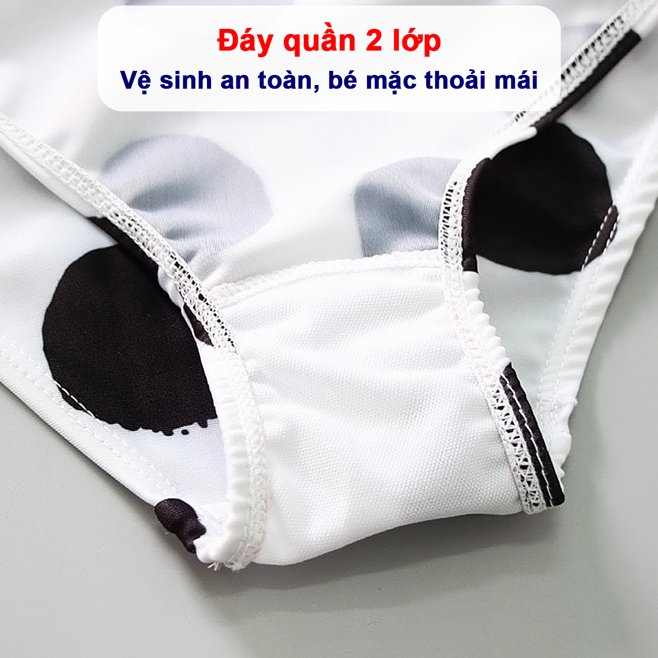 Bikini cho bé 5-25kg họa tiết chấm bi Baby-S, Đồ bơi bé gái liền thân cánh tiên xinh xắn – SDB019