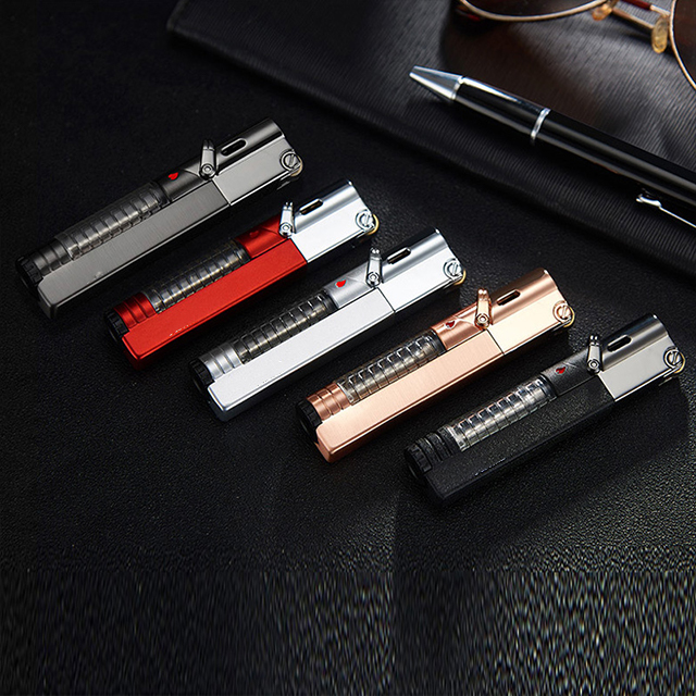 Hộp Qụet Bật Lửa Khò 1 Tia AM7108 Nhỏ Gọn Tiện Lợi Đẹp Độc Lạ - Dùng Gas Cao Cấp