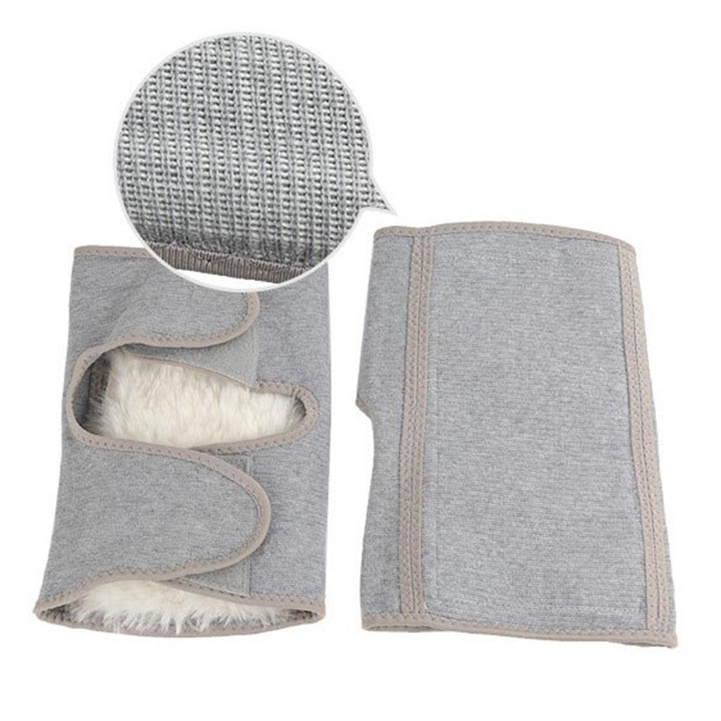 Fleece Thicken Leg Warmers Knee Protector Sleeve Guard Kneepads for Arthritis Joint Pain for Elderly,Keep Warm In Cold Weather