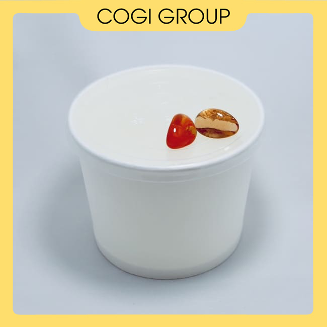 50 tô giấy 20oz 2 pe hộp giấy 650ml dùng 1 lần COGI, chuyên đựng các món nóng lạnh như kem, chè