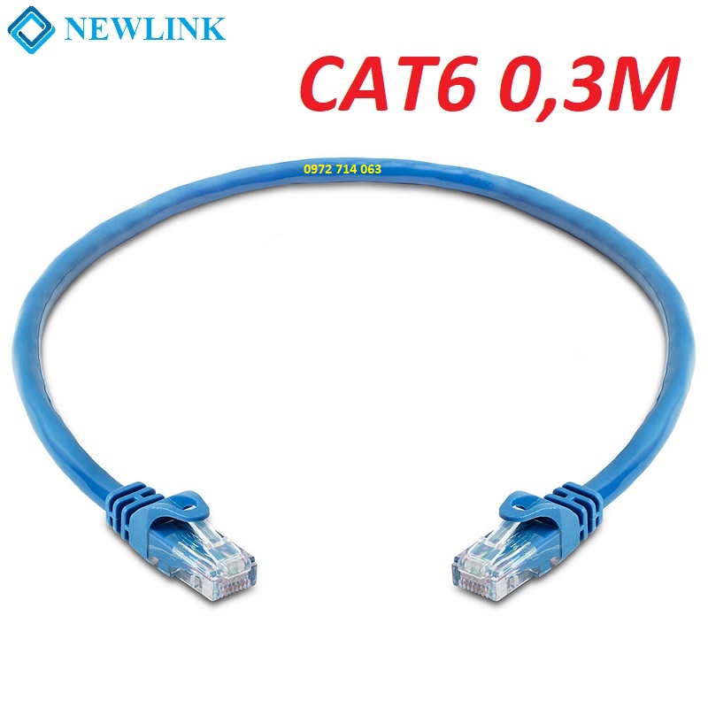 Dây mạng cat6 NEWLINK, Blue, 0,3M 0,5M 1M 2M 3M 5M