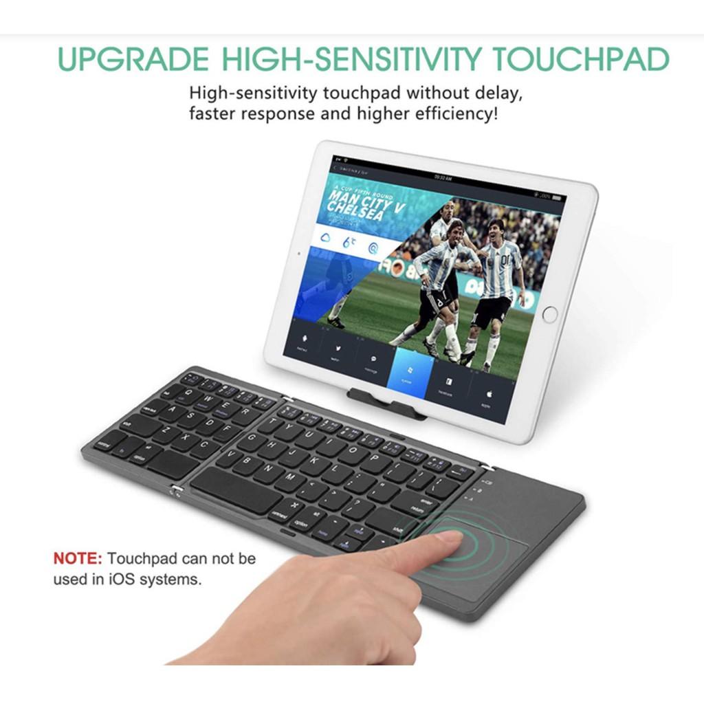 Bàn Phím Bluetooth Bỏ Túi Foldable Keyboard With TouchPad