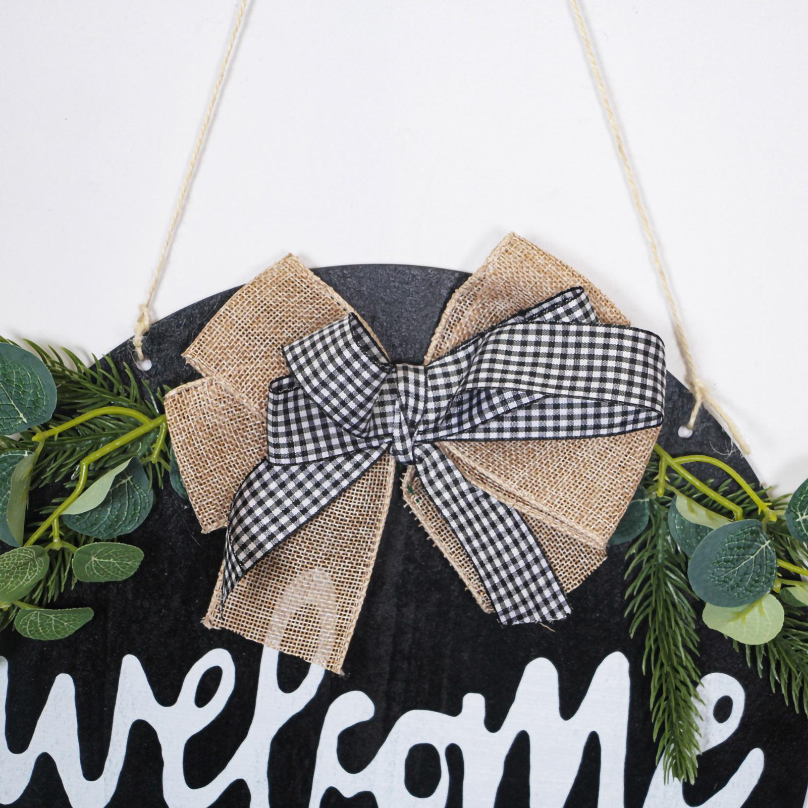 Bảng treo trang trí chữ Welcome chào mừng cho cửa hàng, bằng gỗ