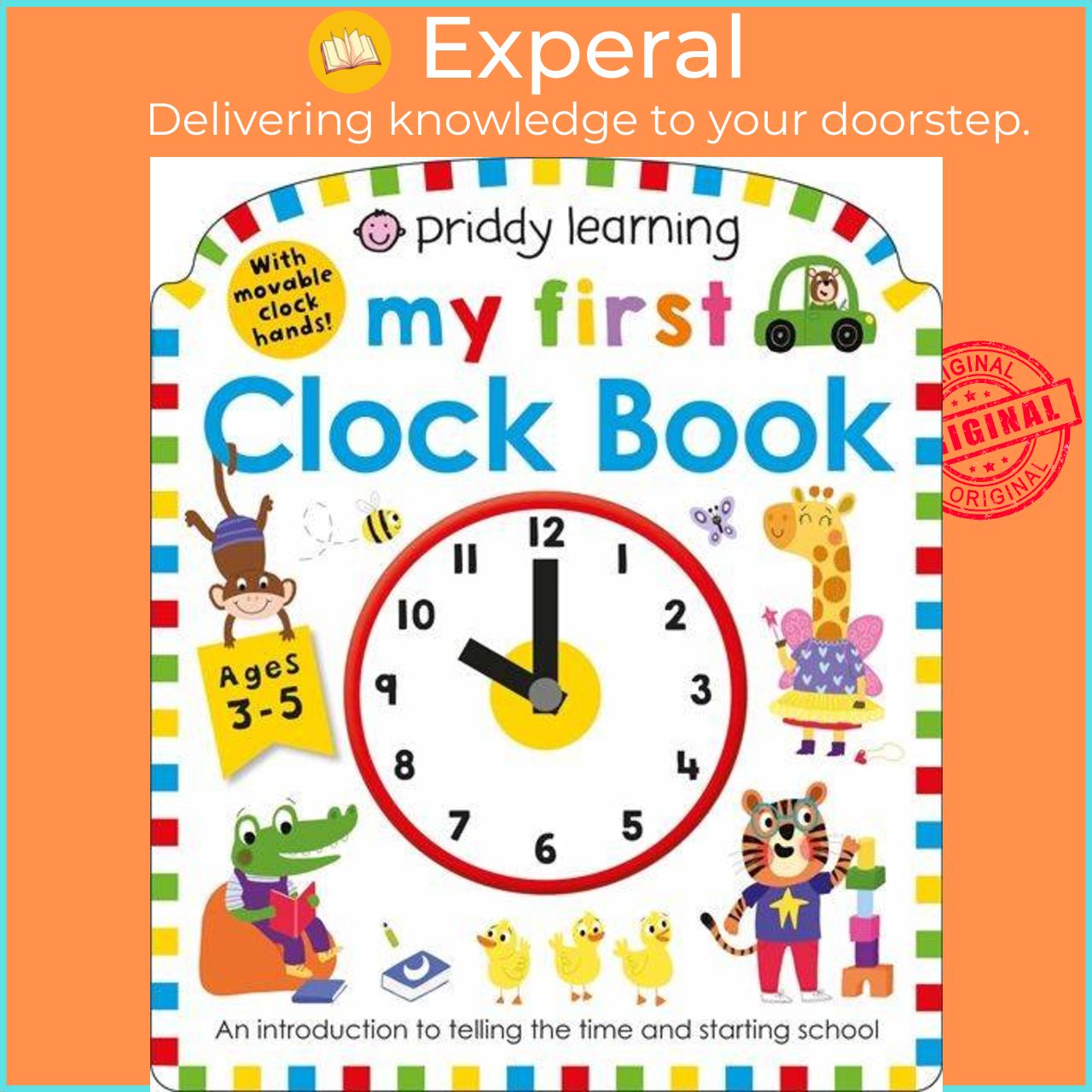 Sách - Priddy Learning: My First Clock Book by Roger Priddy (UK edition, boardbook)