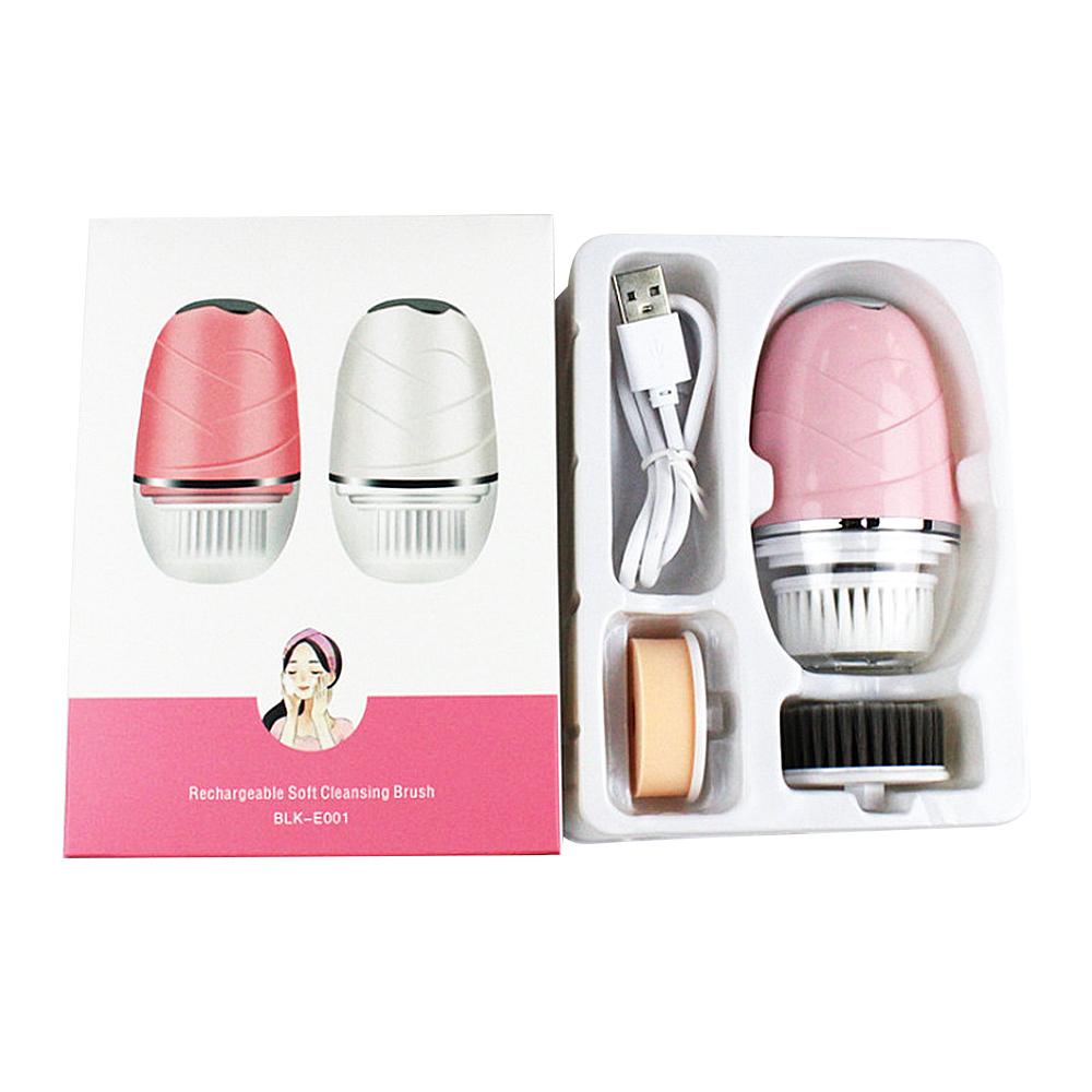 Điện Làm Sạch Da Mặt Bàn Chải Silicone Âm Rung Mini Sạch Sâu Lỗ Chân Lông Làm Sạch Massage Da Mặt Chống Thấm Nước Rửa Mặt