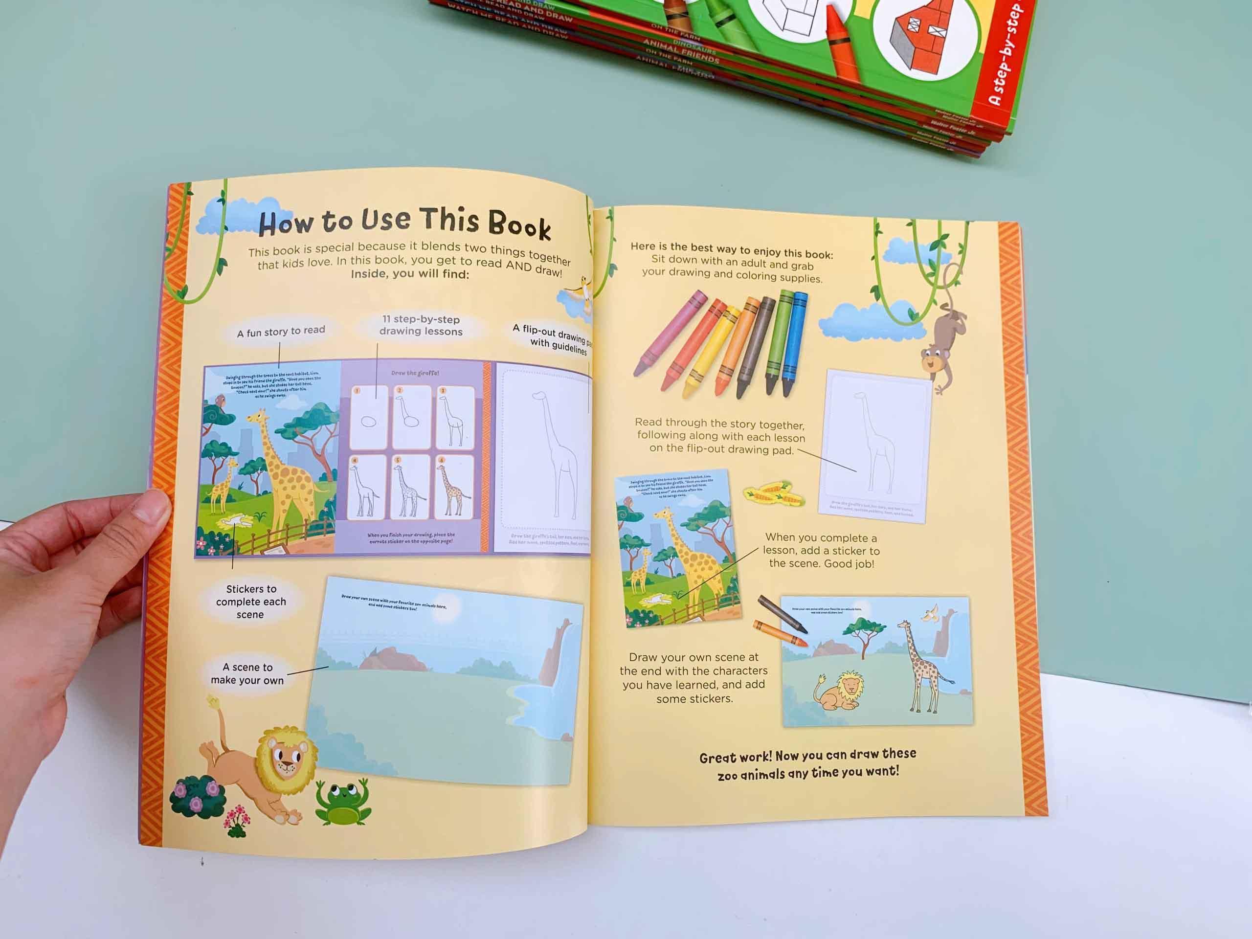 Watch Me Read and Draw: The Zoo : A step-by-step drawing &amp; story book