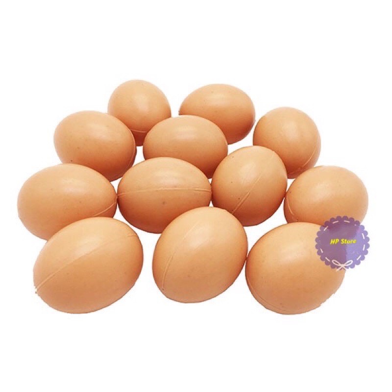 Túi Trứng Gà Giả 10 Trái Nhựa ABS Hàng Đẹp Bền Đồ Chơi Bé Trai Bé Gái - SLL Nhắn Shop