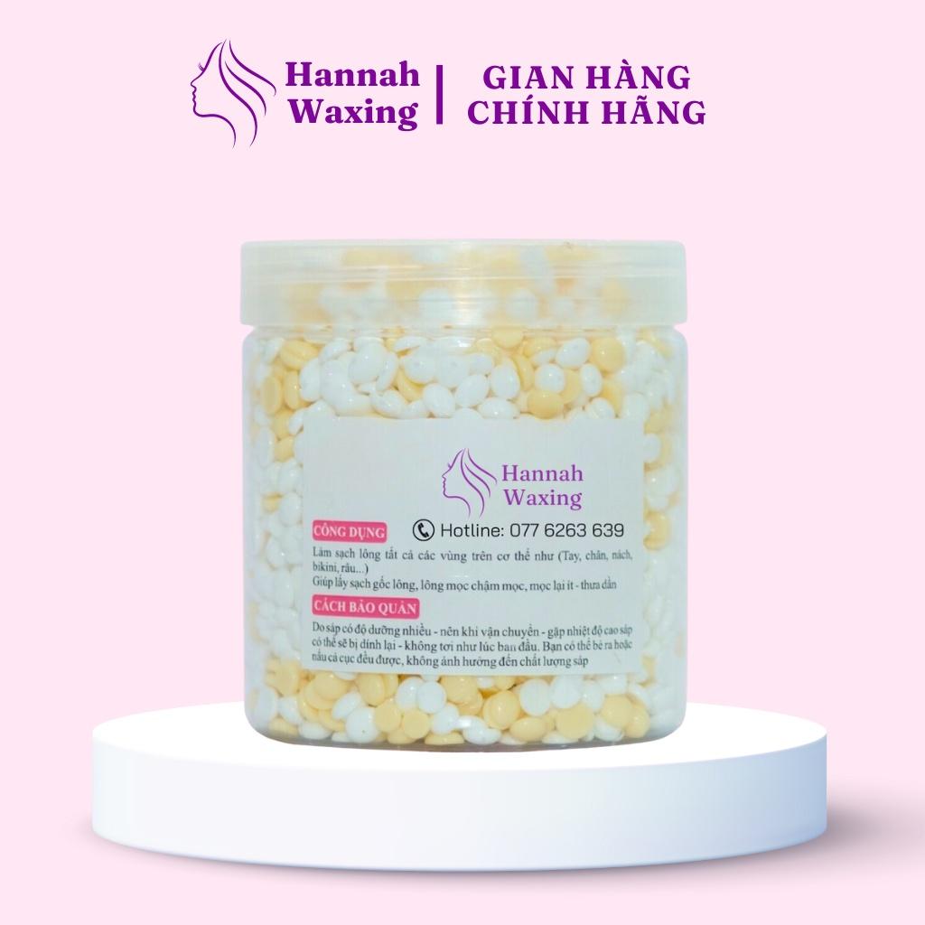 Sáp Wax Lông Mix Sữa Dừa + Cream Siêu Bám Lông Chuyên Wax Bikini Tặng Kèm Que HANNAH WAXING