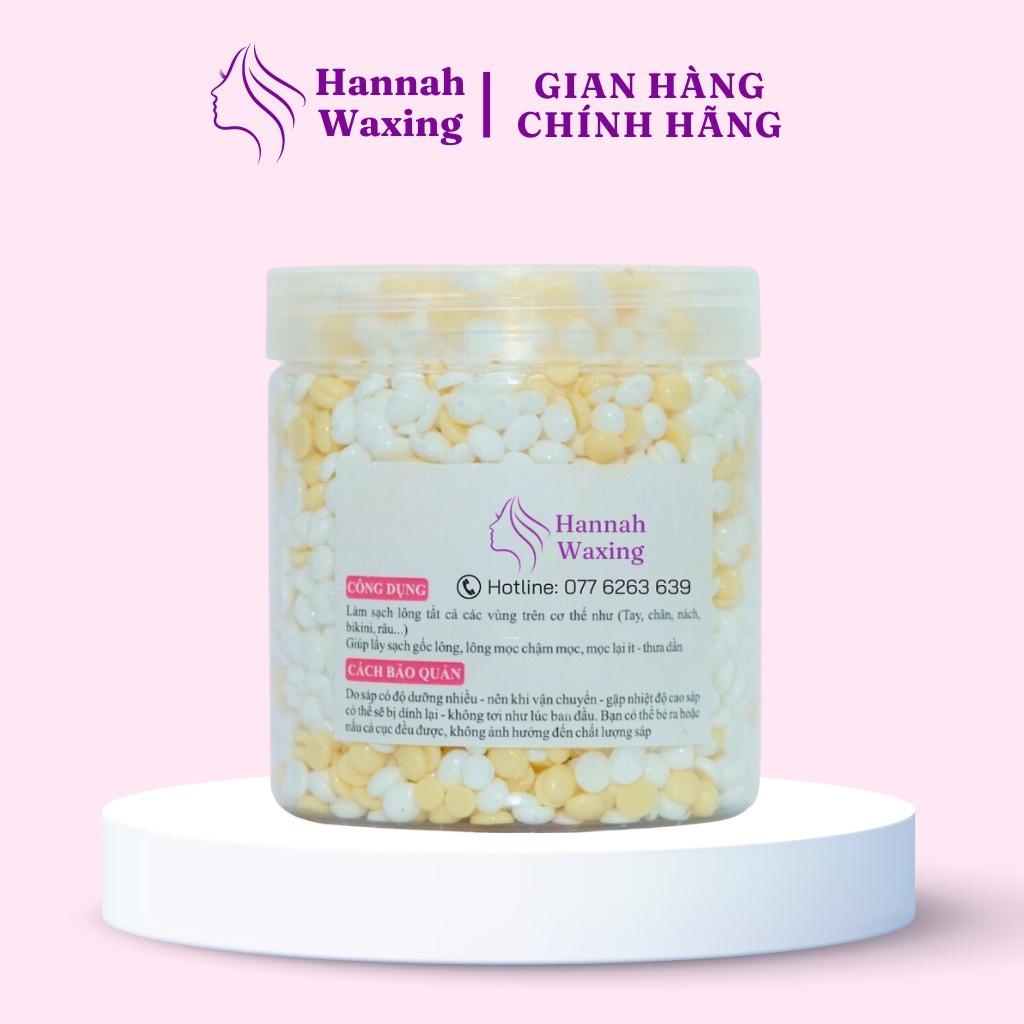 [CHE TÊN] Sáp Wax Lông Mix Sữa Dừa + Cream Siêu Bám Lông Chuyên Wax Bikini Tặng Kèm Que HANNAH WAXING