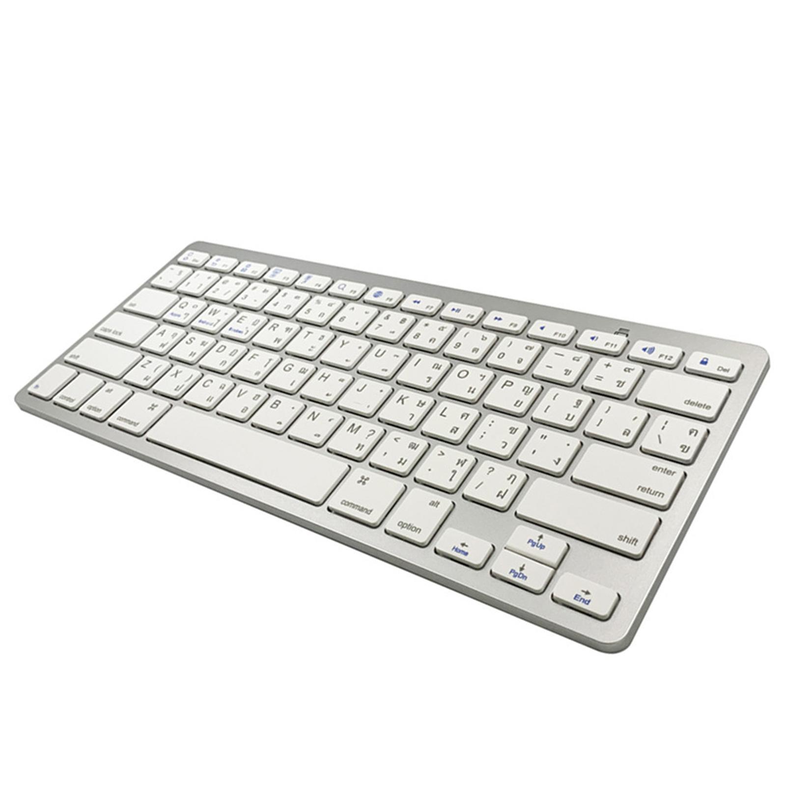 Mini Thai 78 Keys Wireless Bluetooth Keyboard for Universal Stylish
