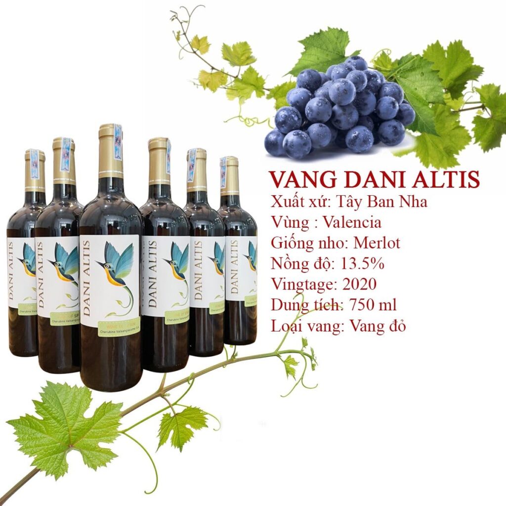 Rượu vang Tây Ban Nha Dani Altis