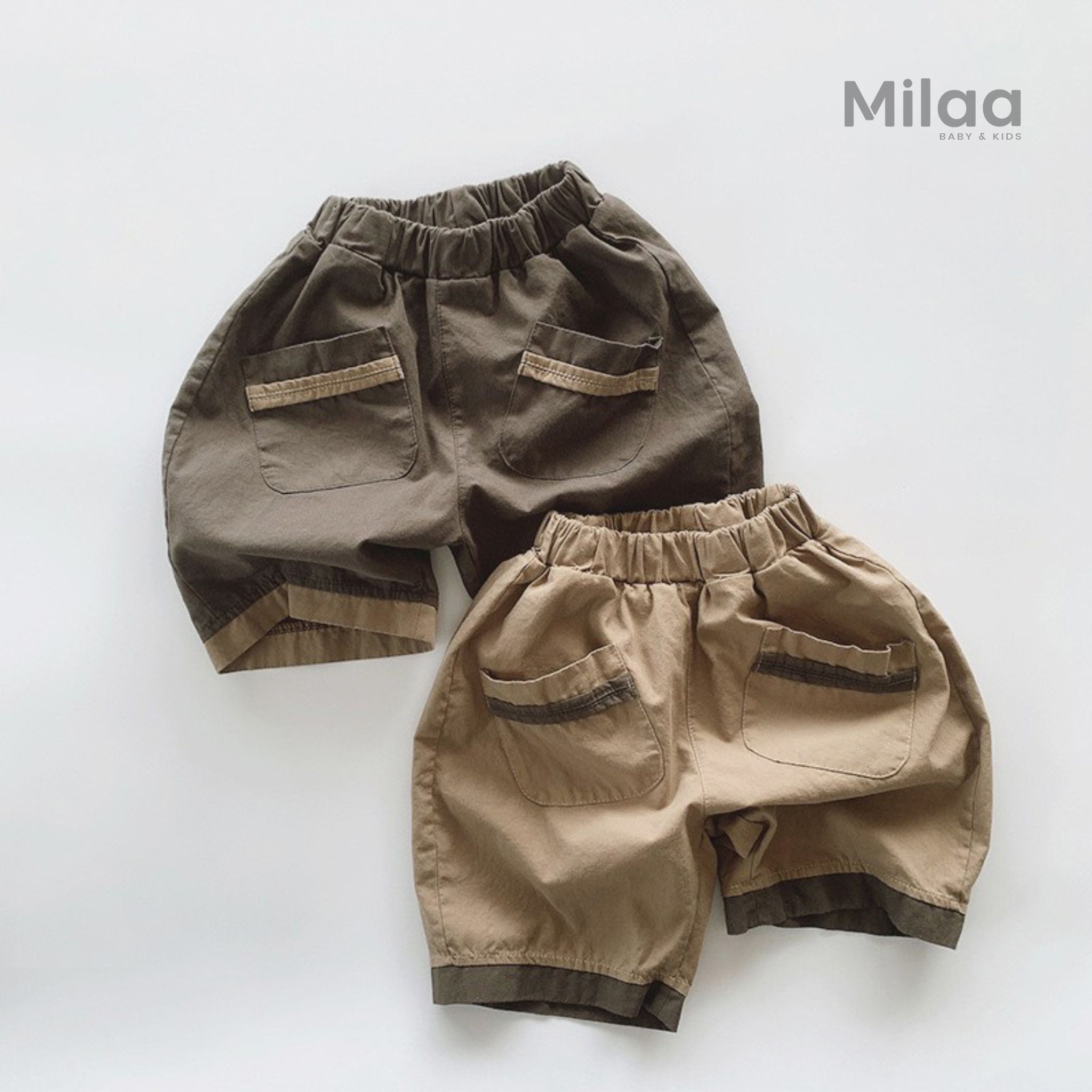 Quần Short Phối Màu Siêu Cá Tính Cho Bé MiLaa Kids QN0201