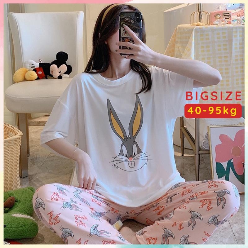 Đồ mặc nhà cotton thoáng mát bigsize bộ ngủ nữ BL03