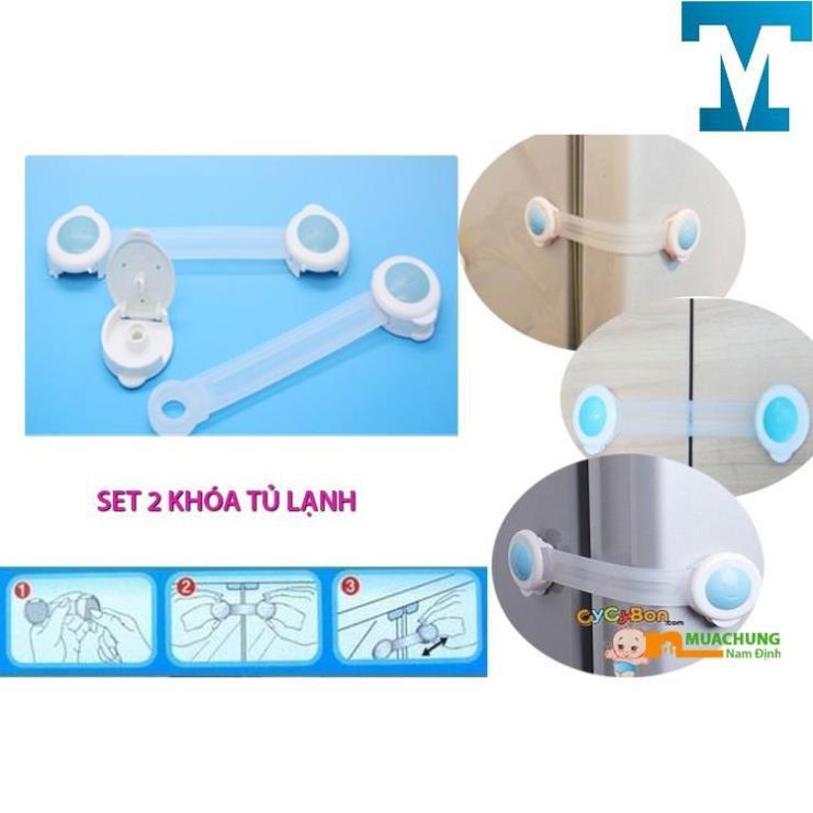 SET 2 KHÓA TỦ LẠNH AN TOÀN CHO BÉ