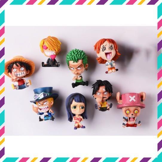 Mô Hình ONE PIECE Chibi các nhân vật luffy,mắt diều hâu mihawk,nicorobin,nami,chopper,brook,ace,zoro,franky