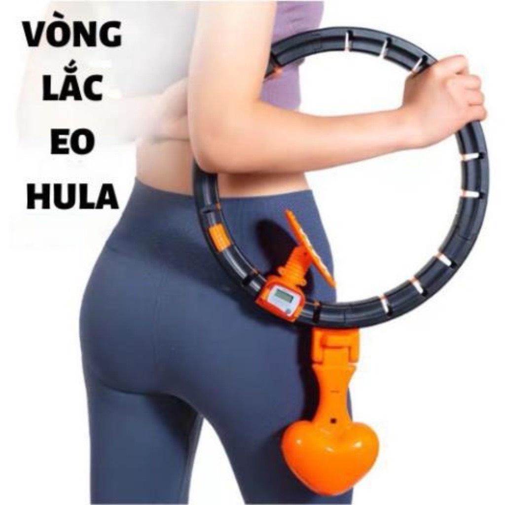 Vòng Lắc Eo Giảm Mỡ Tự Động - Vòng Lắc Giảm Mỡ Bụng HuLa Hoop, Điều Hòa Nhịp Tim, Massage Cơ Bụng, Tự Động