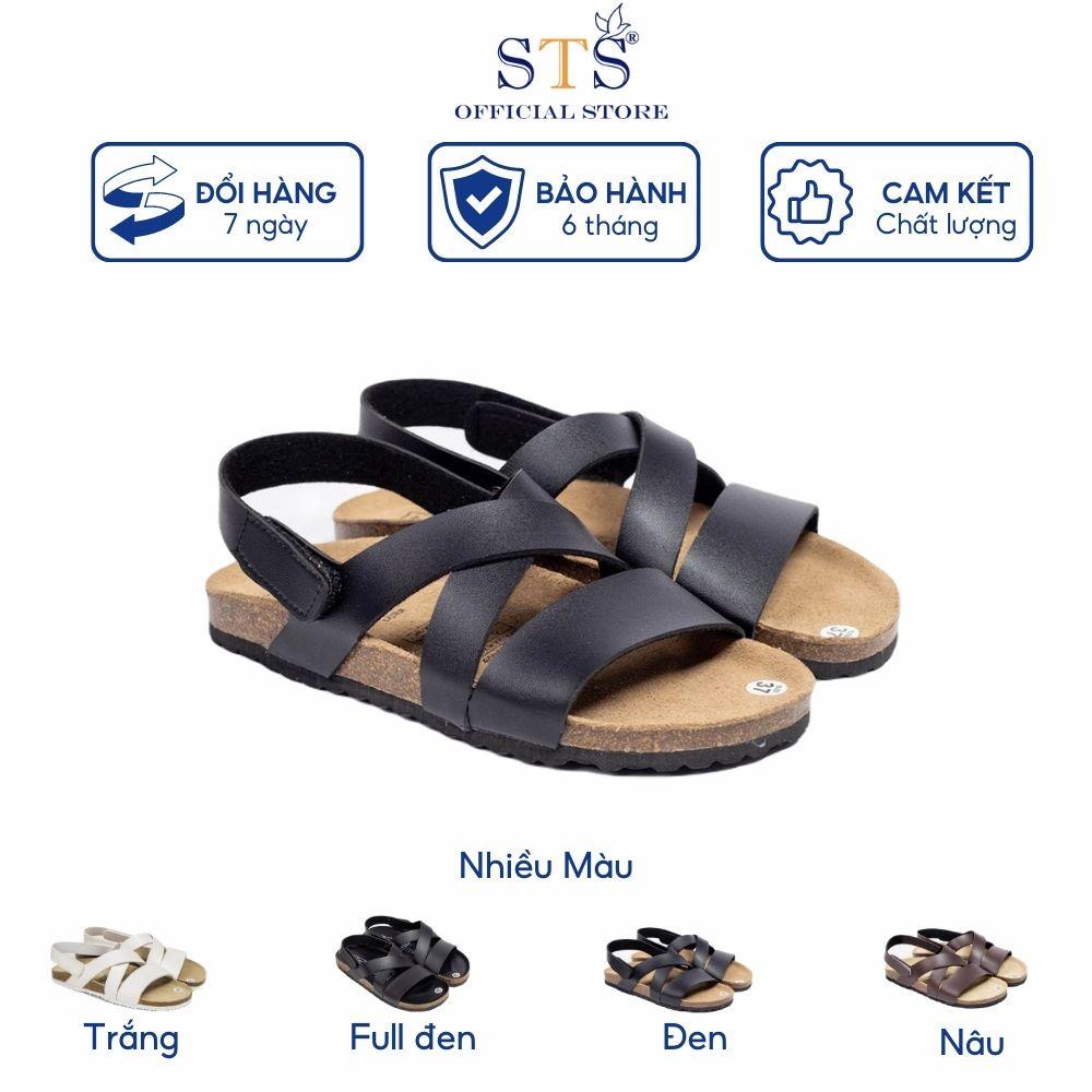 Dép Birken sandal quai hậu DA BÒ THẬT NGUYÊN TẤM cao cấp hàng xuất khẩu siêu bền massage chân ST21