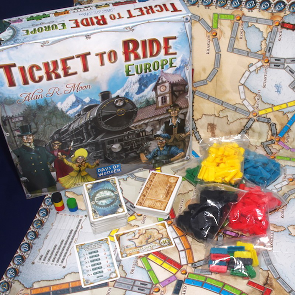 Bộ Trò Chơi Board Game Ticket To Ride Europe Thú Vị Chất Lượng Cao