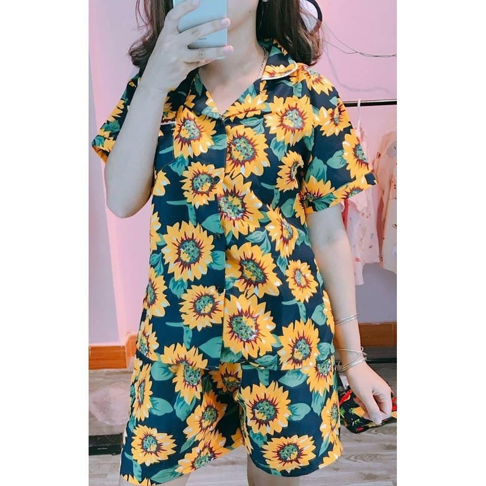 Đồ bộ pijama KATE THÁI loại 1, quần đùi - ẢNH THẬT