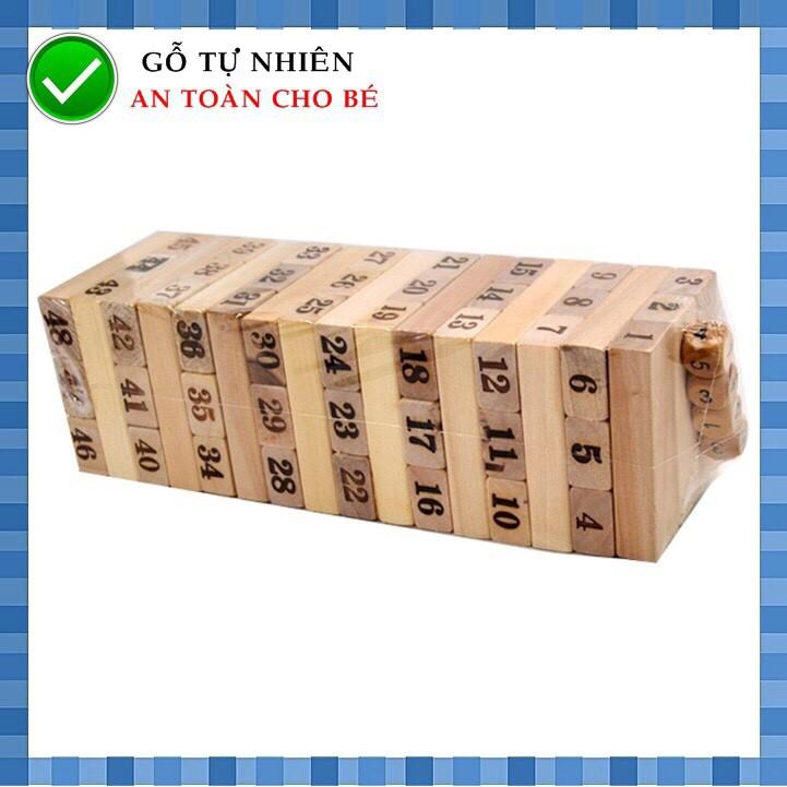 hot hot hot Game Rút Gỗ Lớn Loại 54 Thanh Từ Gỗ Cao Cấp (Hãng Vivitoys) gỗ tốt