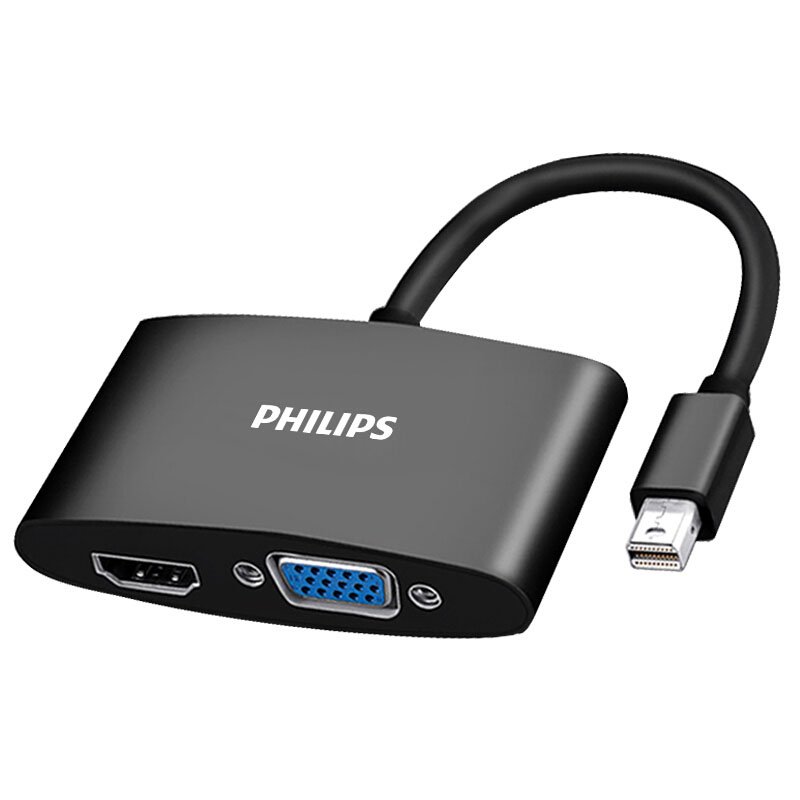 Hub Chuyển Đổi Từ Cổng Mini-DisplayPort Thunderbolt sang HDMI và VGA Philips - Hàng Chính Hãng