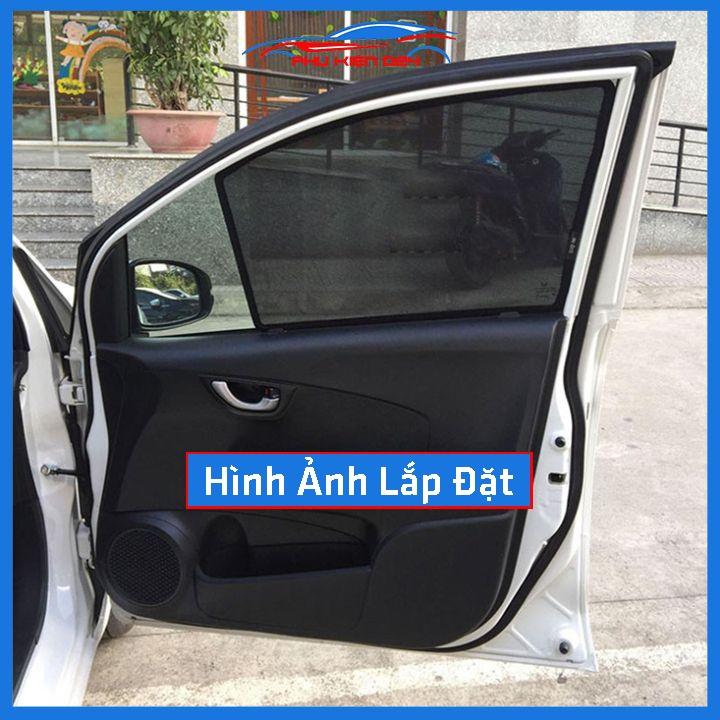 Bộ 4 rèm chắn nắng nam châm Honda Brio khung cố định chống tia UV