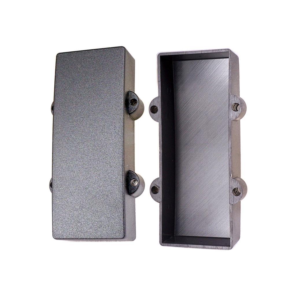 2X 2 Pieces Black Sealed Humbucker Pickup Cover for 4 String Bass Guitar