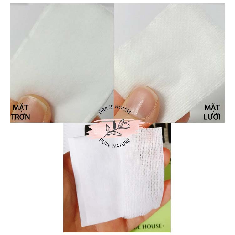 Bông gòn cotton đa năng lau mặt tẩy trang dùng 1 lần MONSTER 408 miếng/bịch