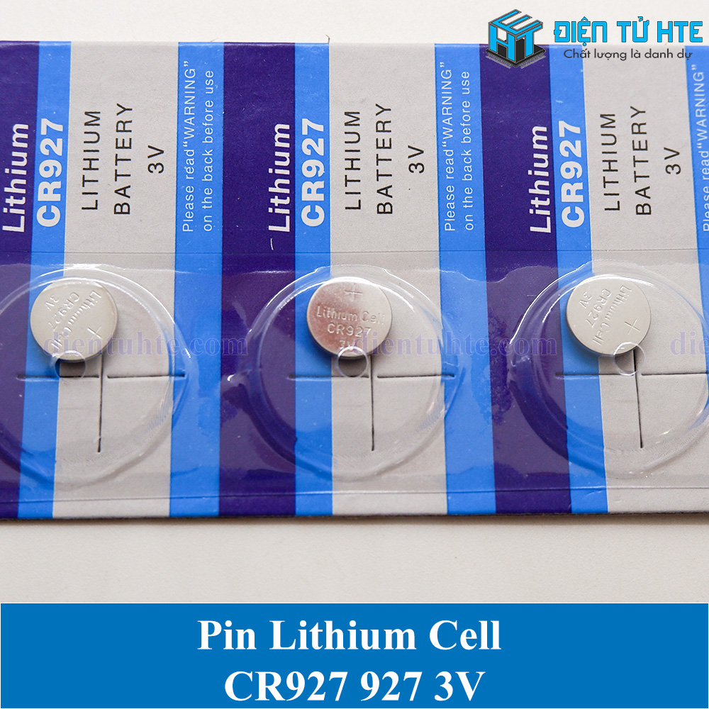 Vỉ 5 viên Pin Lithium Cell CR927 3V (Trong vỉ)