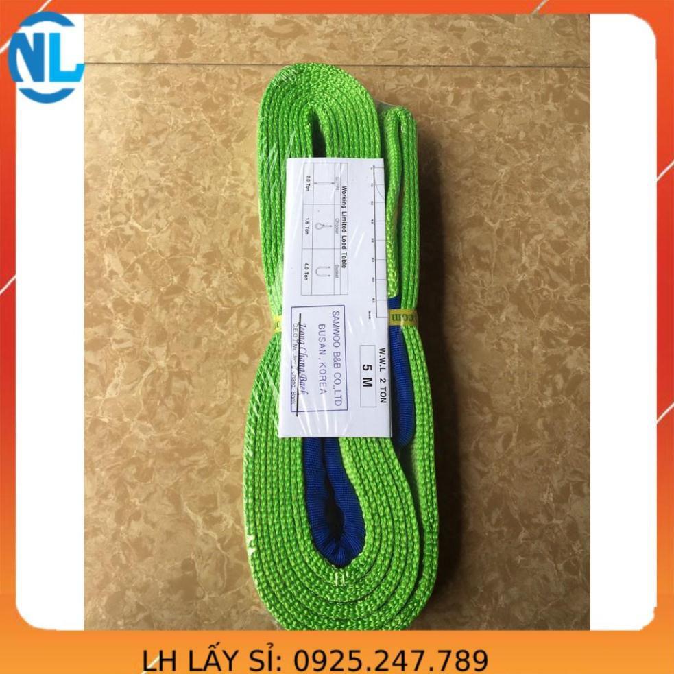 Dây cẩu hàng 2 tấn 5m cáp thép giá sỈ
