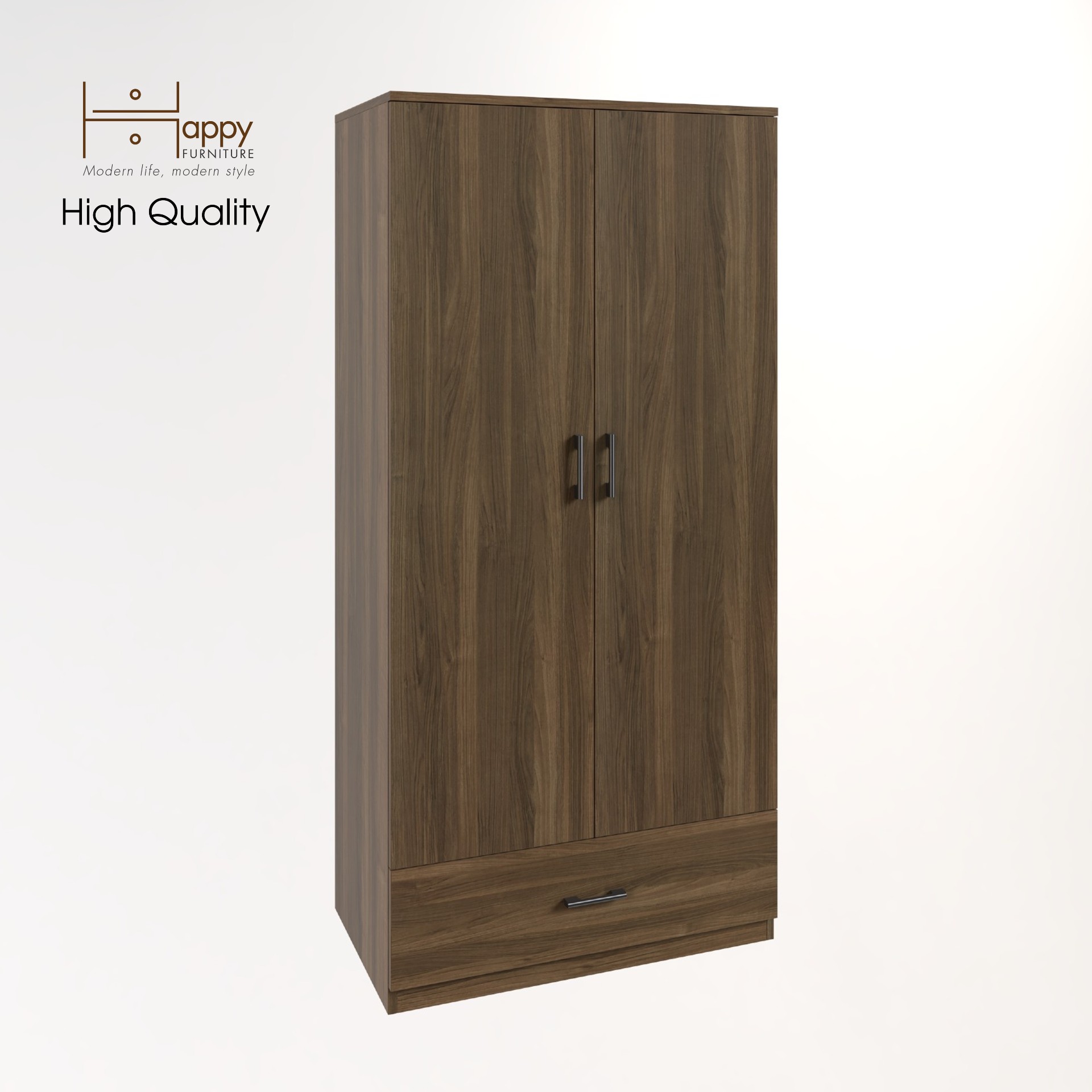 [Happy Home Furniture] SALY ,  Tủ quần áo cửa mở - 1 ngăn kéo ,  80cm x 48cm x 168cm ( DxRxC), TCM_005