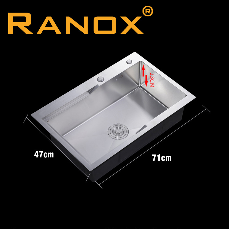 BỒN RỬA CHÉN 1 NGĂN LỚN RANOX RN4458