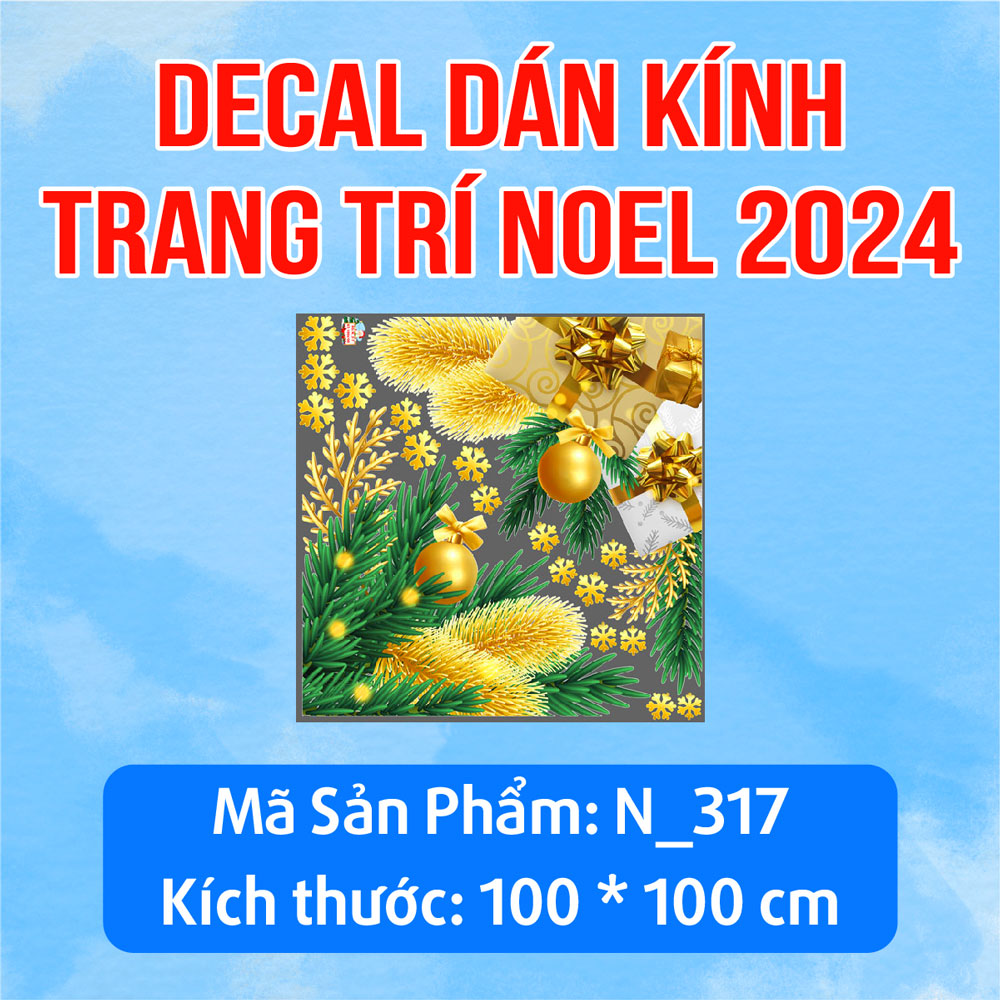 DECAL TRANG TRÍ NOEL 2024 CHO KHÁCH SẠN