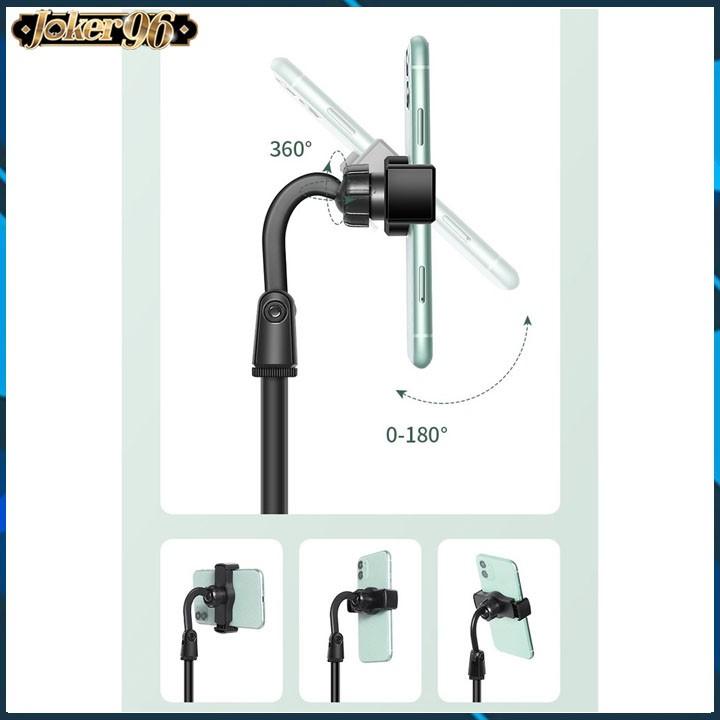 Giá đỡ kẹp cho điện thoại chụp ảnh, livestream, quay titok có thể kéo dài thu ngắn, xoay 360 độ