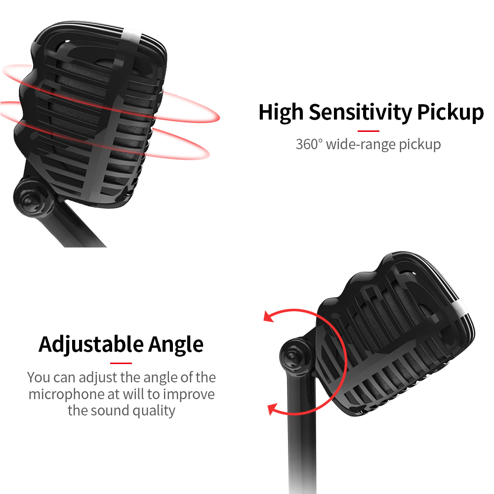 Micrô USB cho máy tính để bàn điện dung đa hướng cho cuộc họp trò chơi Live