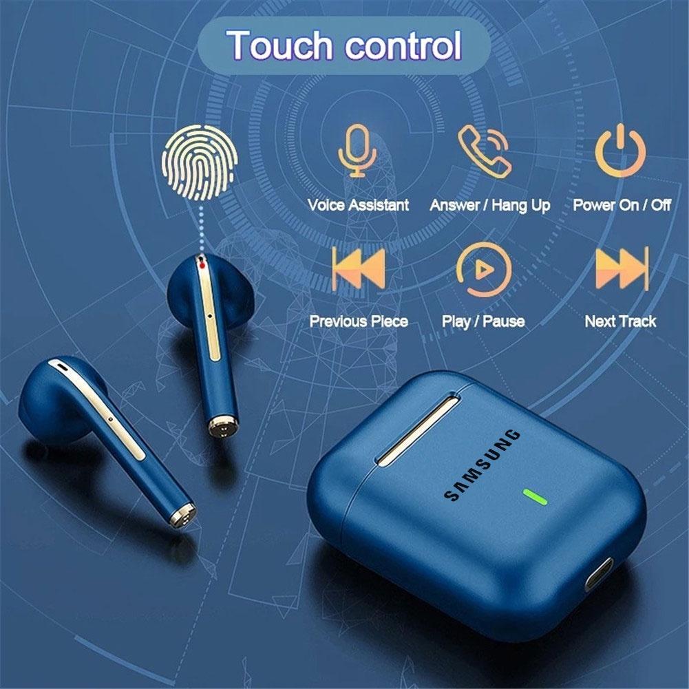 Tai Nghe Bluetooth Không Dây SM J18 Tws Chống Thấm Nước Phong Cách Thể Thao Cho Điện Thoại
