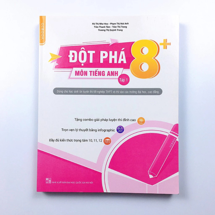 Sách - Đột phá 8+ môn Tiếng anh tập 1 - Nhiều tác giả - NXB Đại học quốc gia Hà Nội - WinBooks