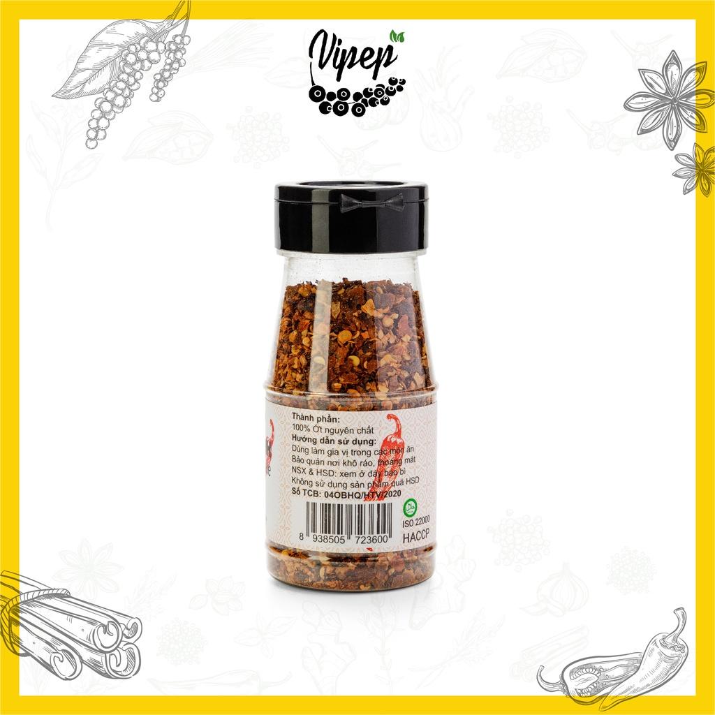 Ớt cánh Vipep 40g - ớt bột cánh siêu cay dùng làm kim chi Hàn Quốc - gia vị nêm nếm mì cay, lẩu cay, ướp thịt nướng