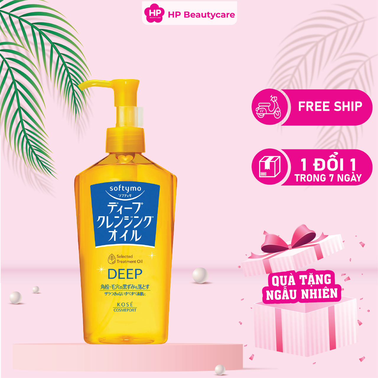 Dầu Tẩy Trang Làm Sạch Sâu Kosé Softymo Deep Cleansing Oil NC (230mL)