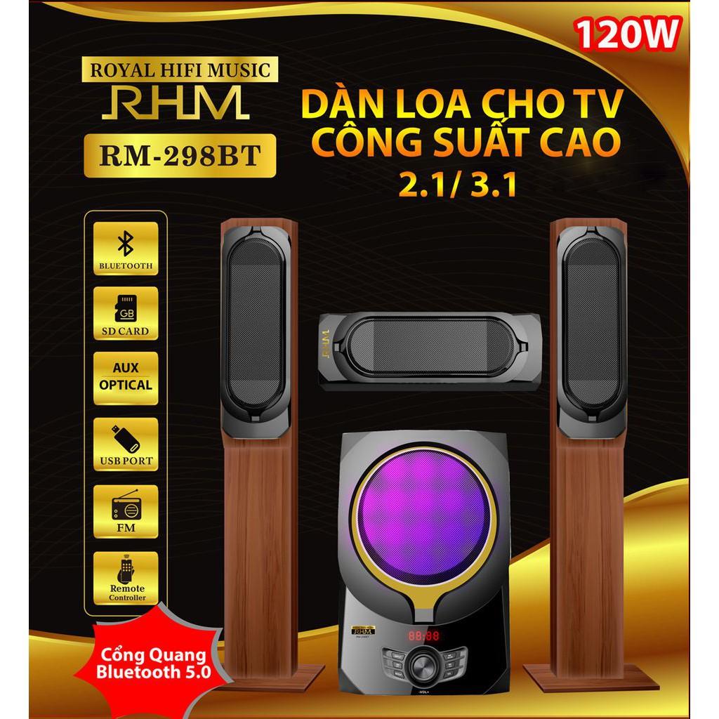 BỘ LOA RHM RM-298 BT CÔNG SUẤT 100W, KẾT NỐI CỔNG QUANG, BỘ LOA CHUYÊN DÙNG CHO SMART TV