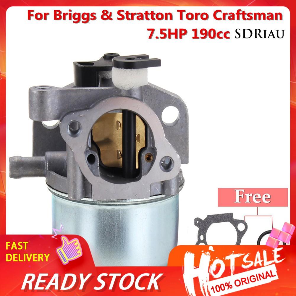 Bộ Chế Hòa Khí Cho Động Cơ Briggs Stratton Toro Craftsman 7.5hp 190cc