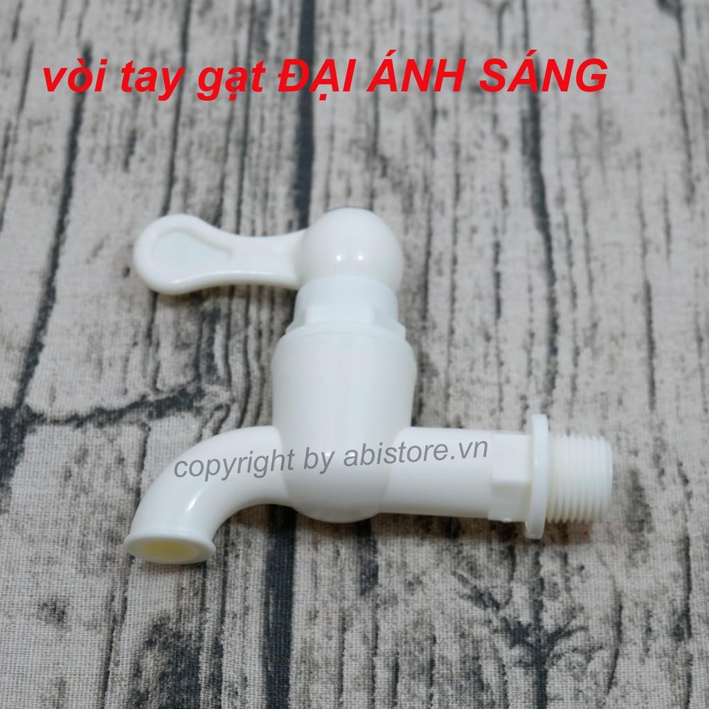 Vòi nước nhà tắm, vòi rửa nhựa, vòi vườn Đại Ánh Sáng tay vặn và tay gạt hàng đẹp