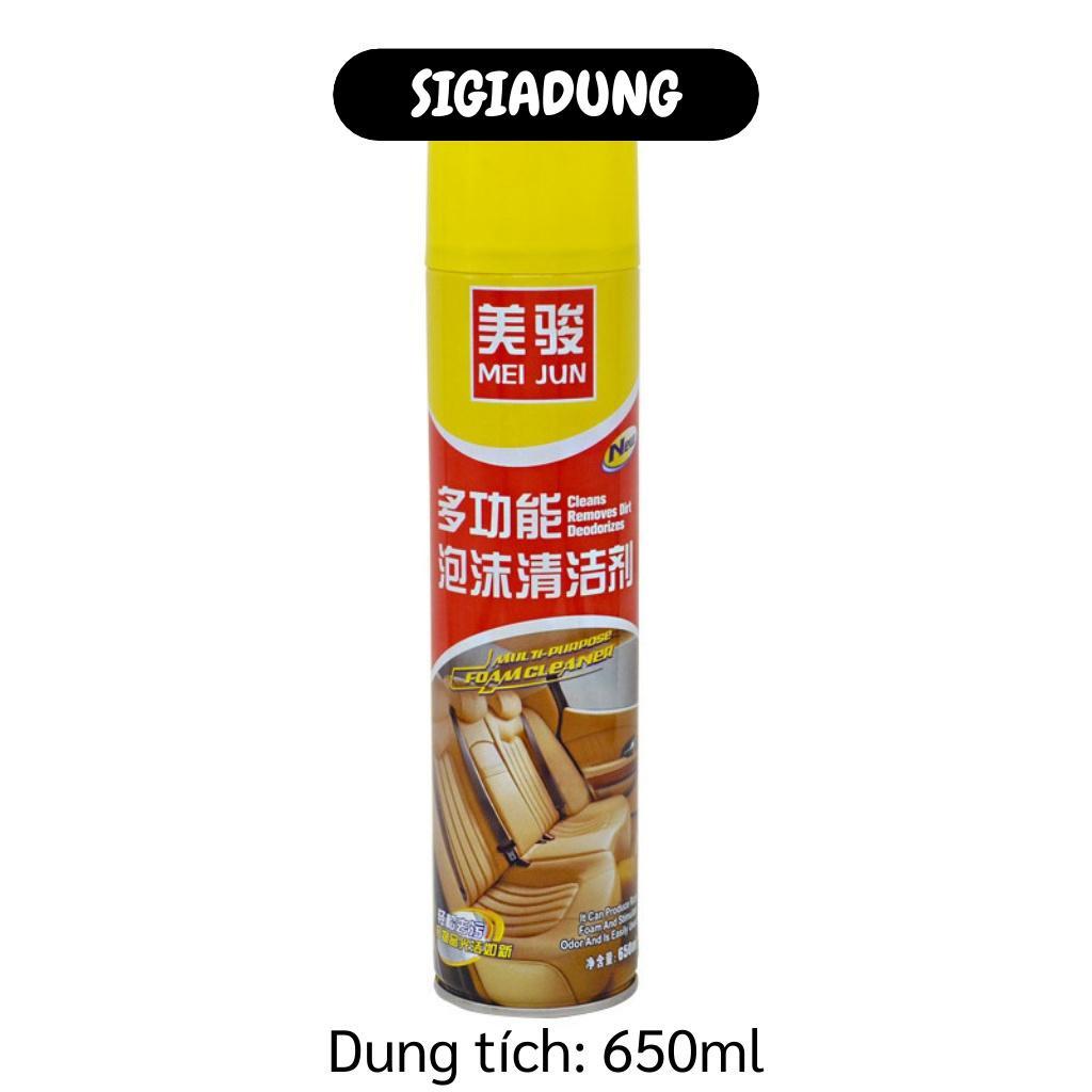 Chai Xịt Vệ Sinh Ô Tô - Bình Xịt Làm Sạch, Tẩy Nội Thất Xe Hơi Meijun 650ml 9418