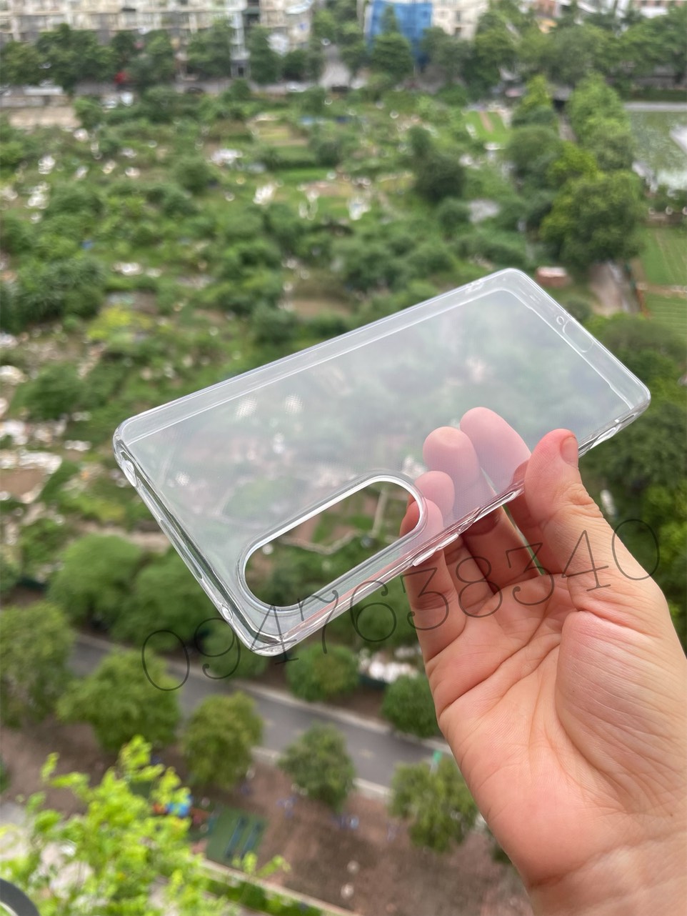 Ốp lưng cho Sony Xperia 1 V  silicon trong suốt hãng GOR bảo vệ Camera Hàng nhập khẩu